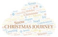 Christmas Journey word cloud Royalty Free Stock Photo