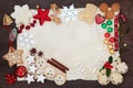 Christmas and Joy Background Border Royalty Free Stock Photo