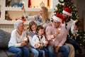 Christmas joy in the family Royalty Free Stock Photo