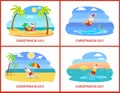 Christmas in July Celebration of Holiday in Summer Royalty Free Stock Photo