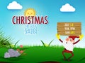 Christmas in July fest, sale banner, poster or flyer design with Royalty Free Stock Photo