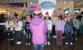 Christmas kids singing event in Telford Plaza