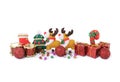 Christmas knick knacks and toy Royalty Free Stock Photo