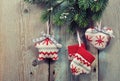 Christmas knitted decoration