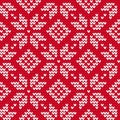 Christmas knitted seamless pattern