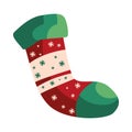 christmas knitted sock