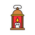 Christmas lamp, Christmas day related filled icon