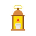 Christmas lamp, Christmas day related flat icon