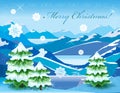 Christmas landscape Royalty Free Stock Photo