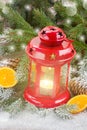 Christmas lantern close up Royalty Free Stock Photo