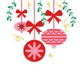 Christmas Leaf Border Decoration Royalty Free Stock Photo