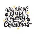 Christmas lettering quote Royalty Free Stock Photo