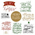 Christmas lettering set s - hand drawn calligraphy