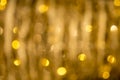 Golden light christmas background blurred