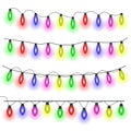 Christmas light bulbs decoration set.