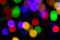 Christmas light. Colorful abstract background. Bokeh Background. Bokeh backrground whith de focused lights and copy space Royalty Free Stock Photo