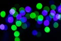Christmas light. Colorful abstract background. Bokeh Background. Bokeh backrground whith de focused lights and copy space Royalty Free Stock Photo