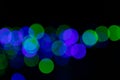 Christmas light. Colorful abstract background. Bokeh Background. Bokeh backrground whith de focused lights and copy space Royalty Free Stock Photo