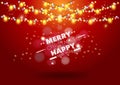 Christmas light vector background Royalty Free Stock Photo
