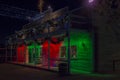 Christmas Lighting of Old Wild West Store