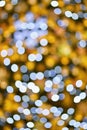 Christmas lights. Abstract colorful background with Christmas decoration. Bokeh - defocused. Royalty Free Stock Photo