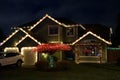 Christmas lights American home