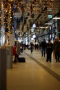 Christmas lights amsterdam train station macro background high quality prints