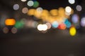 Christmas lights with blur bokeh. Royalty Free Stock Photo