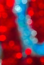 Christmas lights blurred image, bright, blue red