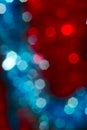 Christmas lights blurred image, muted, blue, red Royalty Free Stock Photo