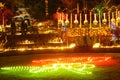 Christmas lights in butchart gardens