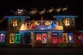 Christmas Lights in Christmas village, Salem, Oregon Royalty Free Stock Photo