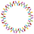 Christmas Lights Circle Pattern