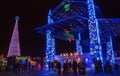 Christmas Lights in Duluth, Minnesota during the Winter Season on Lake Superior Shores