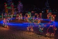 Christmas Lights in Duluth, Minnesota during the Winter Season on Lake Superior Shores