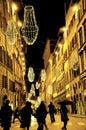 Christmas lights in Florence, Italy Royalty Free Stock Photo