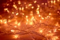 Christmas Lights Garland Blurred Led Bulb Light Background Royalty Free Stock Photo