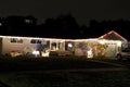 Christmas lights house home Royalty Free Stock Photo