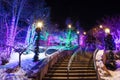 Christmas lights in Vail Village, Colorado