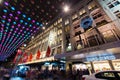 Christmas lights in Melbourne Bourke Street Mall Royalty Free Stock Photo