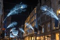 Christmas lights on New Bond Street, London, UK