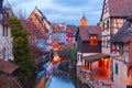 Christmas Little Venice in Colmar, Alsace, France Royalty Free Stock Photo