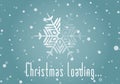 Christmas loader from snowflake Royalty Free Stock Photo