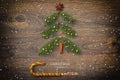 Christmas Loading Over Wooden Background Royalty Free Stock Photo