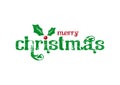 Christmas logotype with path