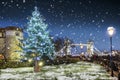 Christmas in London concept during night time Royalty Free Stock Photo