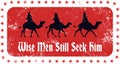 Christmas Magi Rubber Stamp Royalty Free Stock Photo