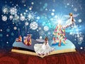 Christmas Magic Book Royalty Free Stock Photo