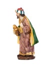 The Christmas magic. Ceramic figure of the wise men Royalty Free Stock Photo