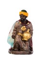 The Christmas magic. Ceramic figure of the wise men Royalty Free Stock Photo
